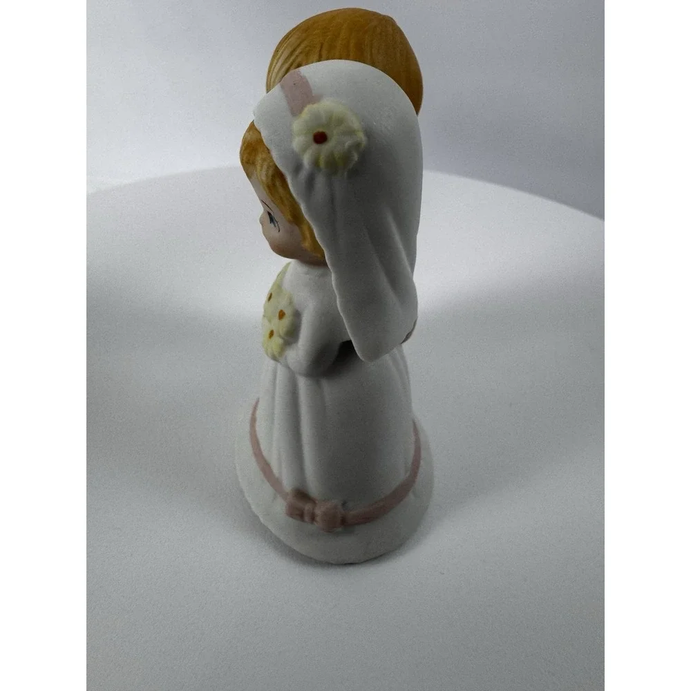 Vintage Lefton Bride Groom‎ Wedding Figurine Bisque Cake Topper 3